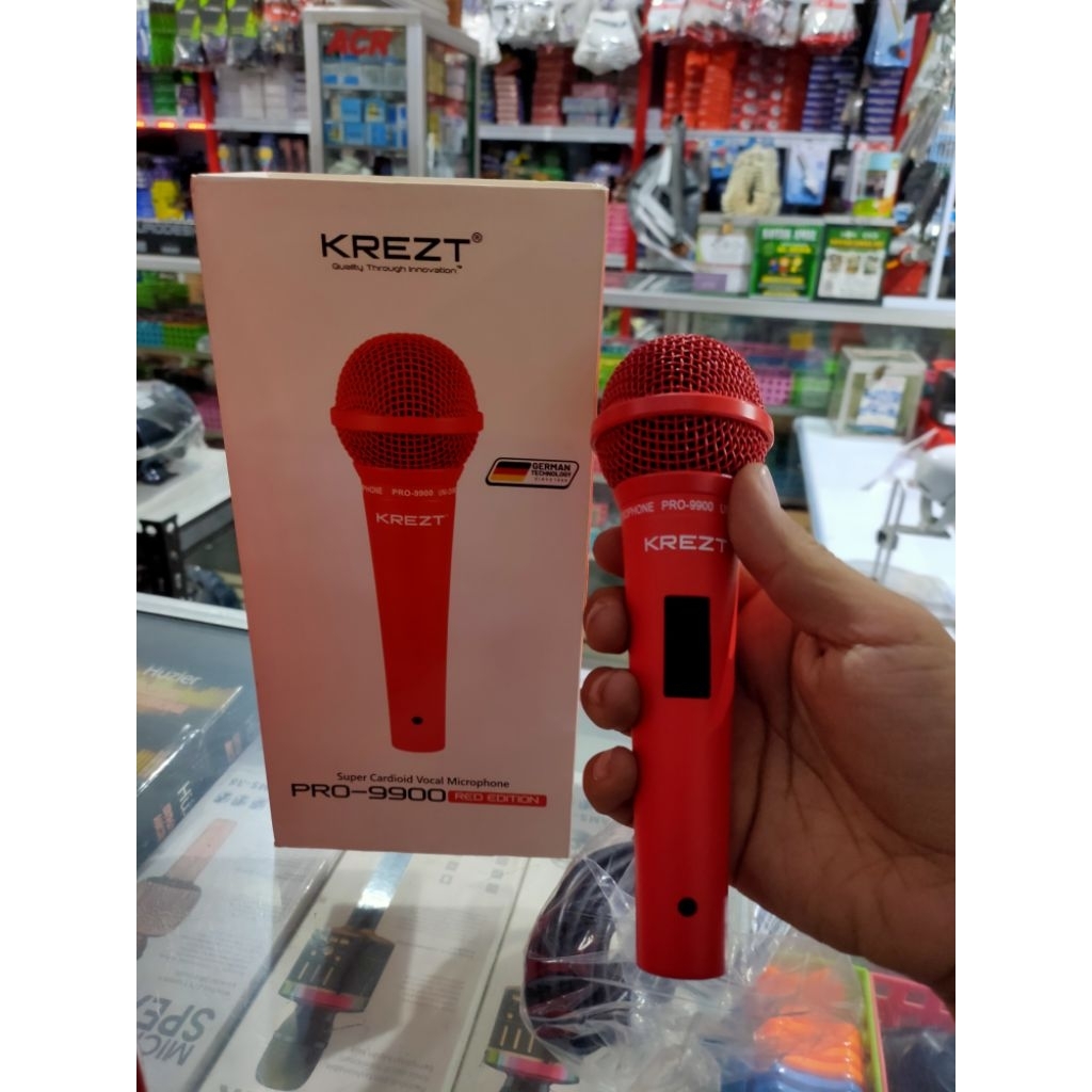 Jual Microphone Krezt Pro 9900 microphone dinamic | Shopee Indonesia