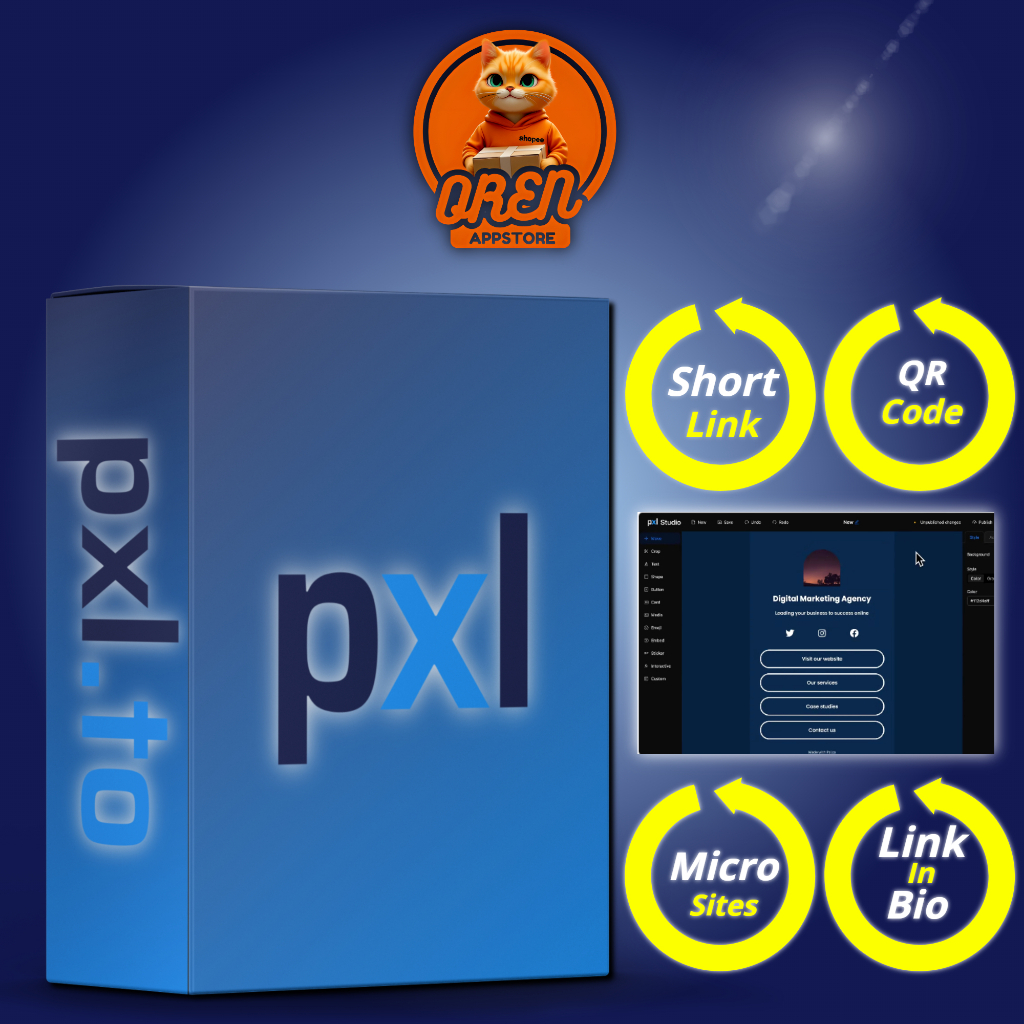 Jual PXL | Link In Bio | Biolink | Shortlink | QR Code | Microsite | E ...