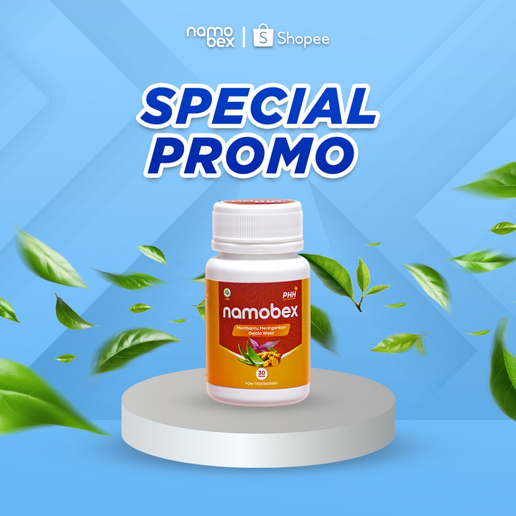 Namobex Original - KAPSUL Wasir 100% Herbal Aman HALAL & BPOM