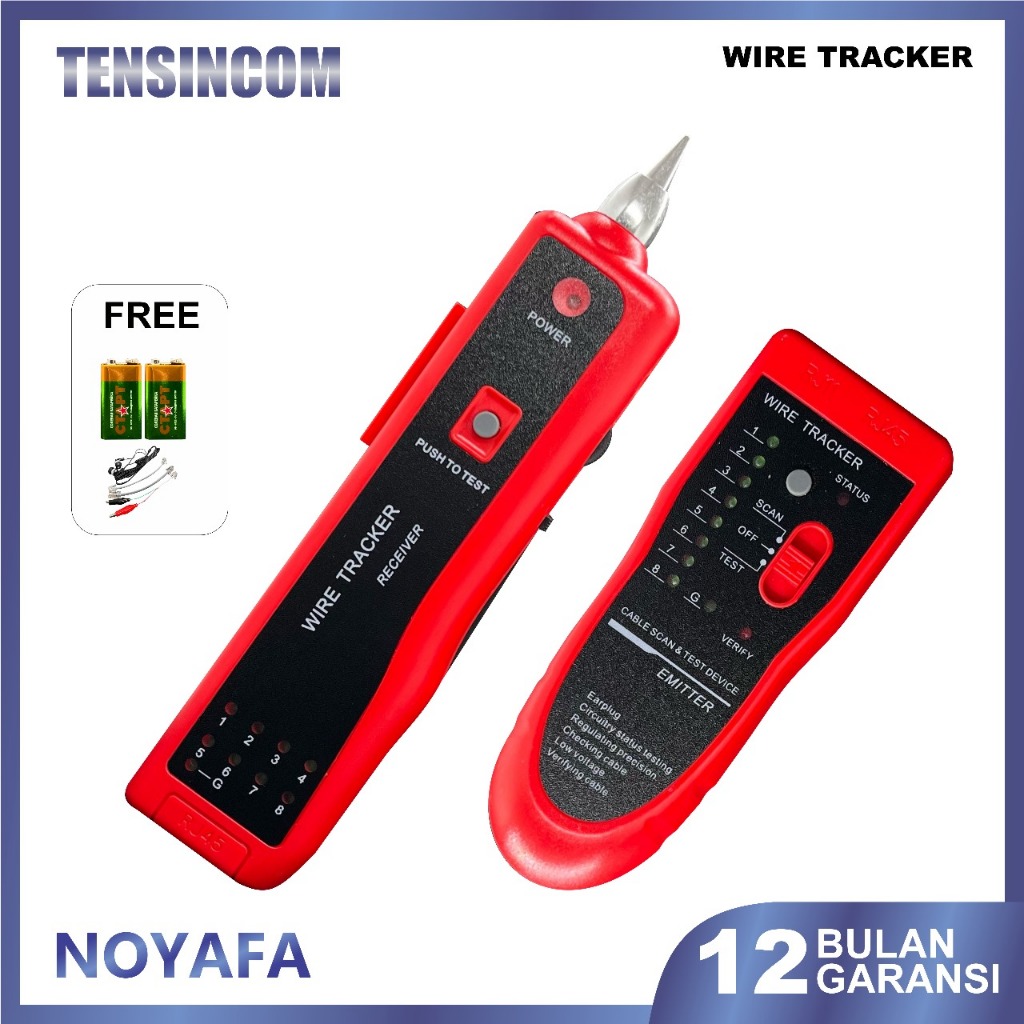 Jual Tensincom LAN Tester Noyafa NF-801 – Alat Cek RJ45 Cat5 Cat6 ...