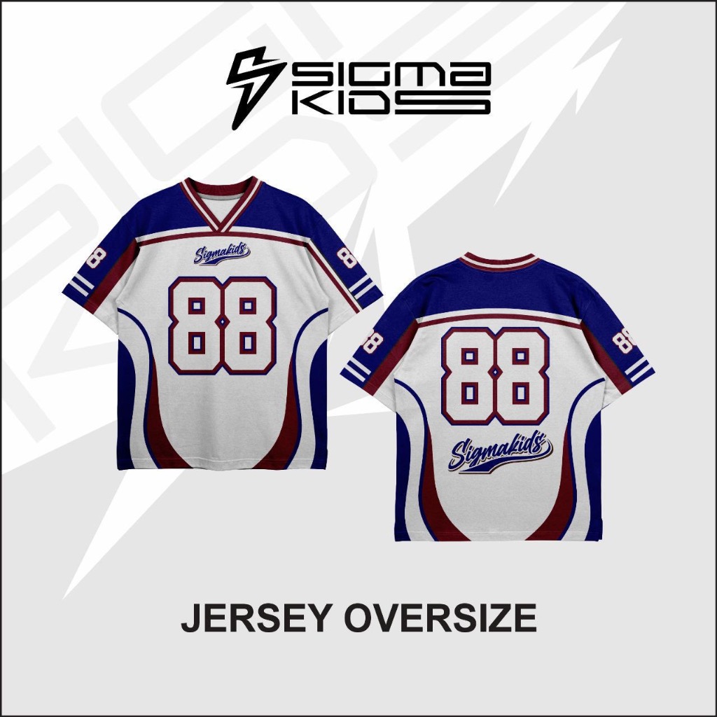 Jual SIGMA KIDS Jersey Oversized Anak 1-12 Tahun | Jersey Rugby, Basket ...