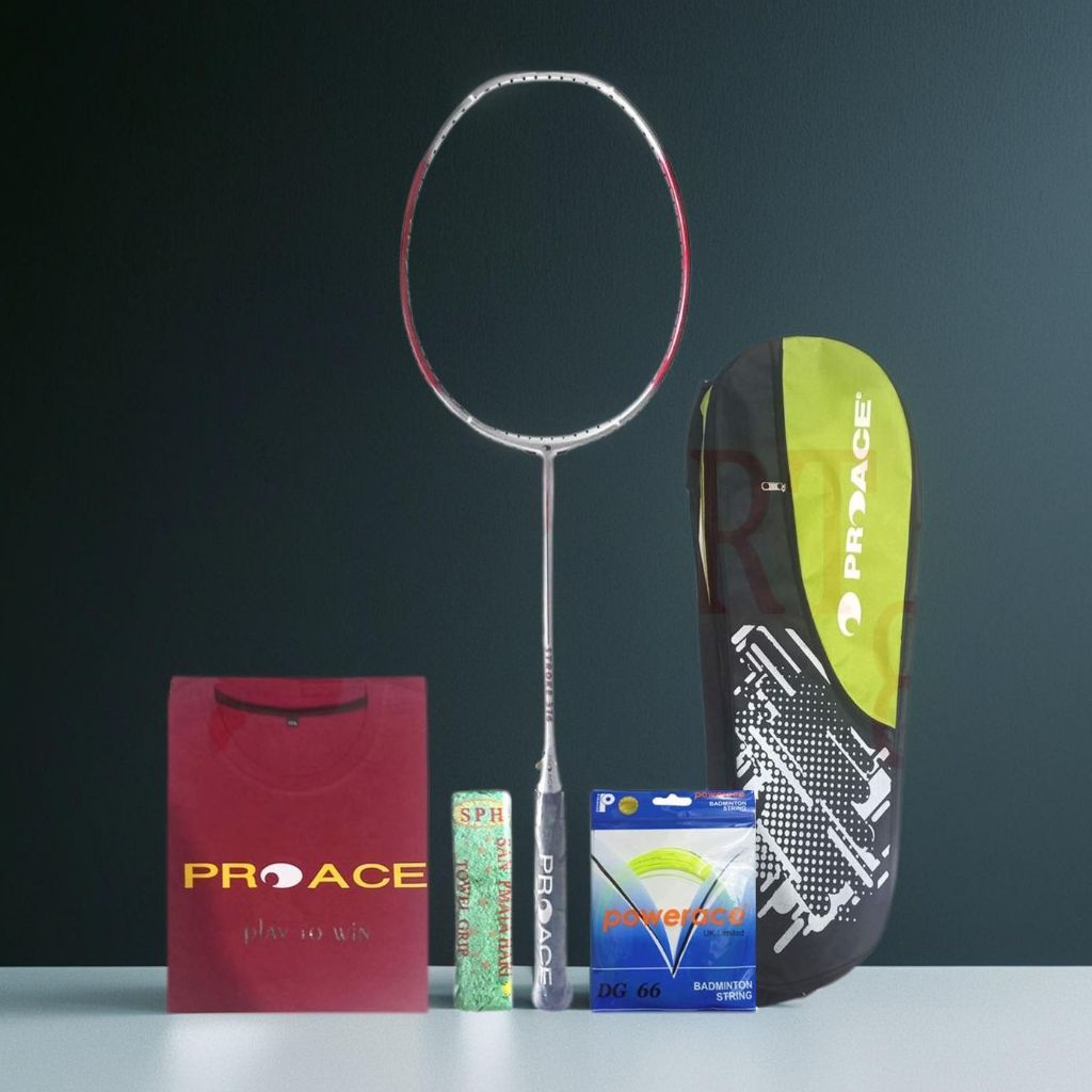 Jual Raket ProAce Stroke 316 Bonus Komplit Rake Badminton Pro Ace ...