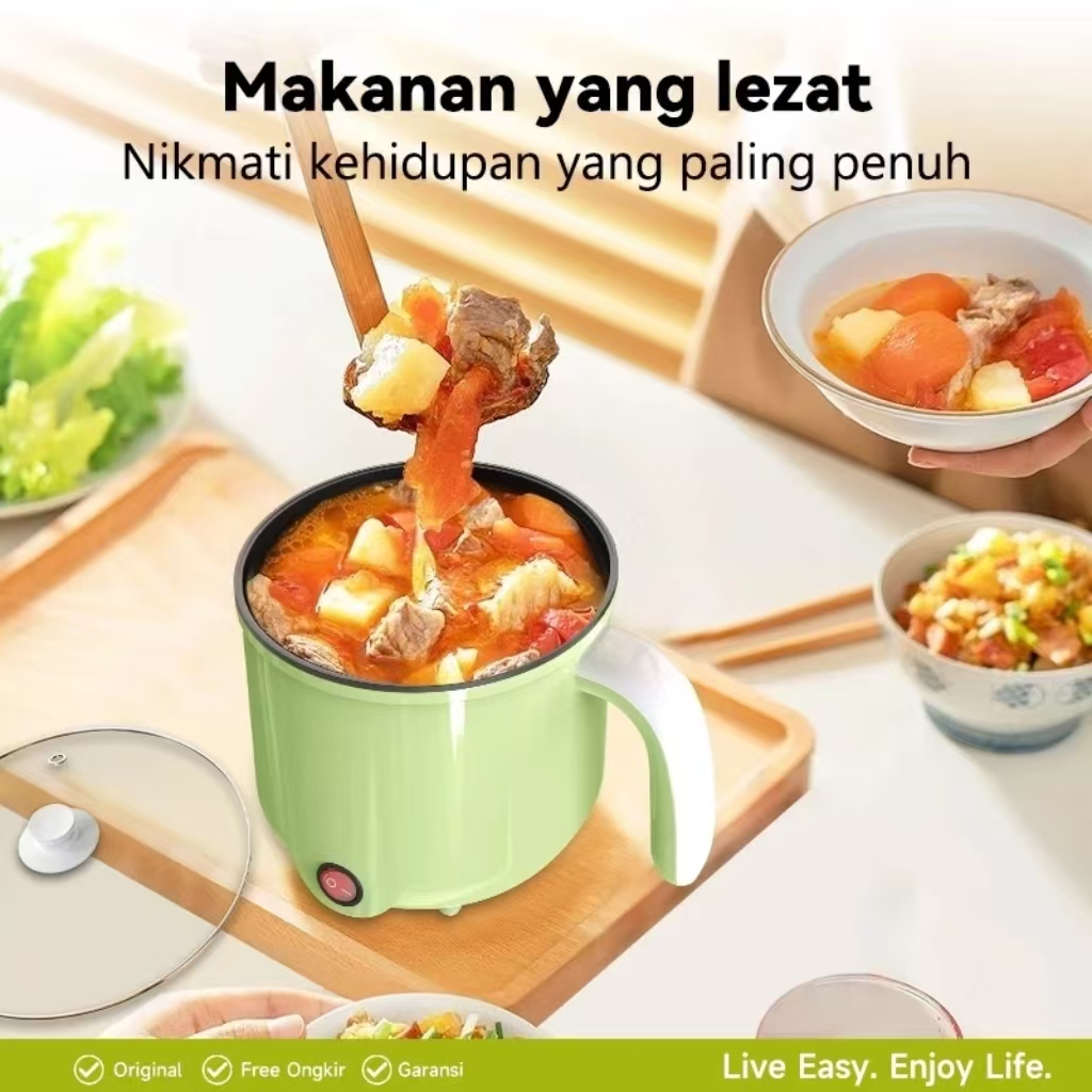Jual KUUGOO MINI Panci Listrik Serbaguna 1.8L/Electric Cooker MINI ...