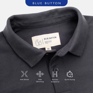 BLUEBUTTON Polo Shirt Dark Grey