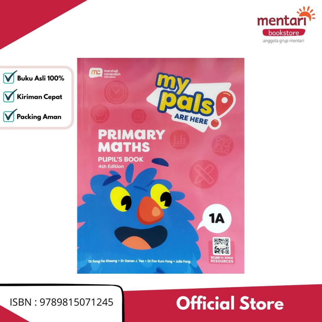 Jual Mentari Bookstore - My Pals Are Here Mathematics 4th Edition | MPH ...