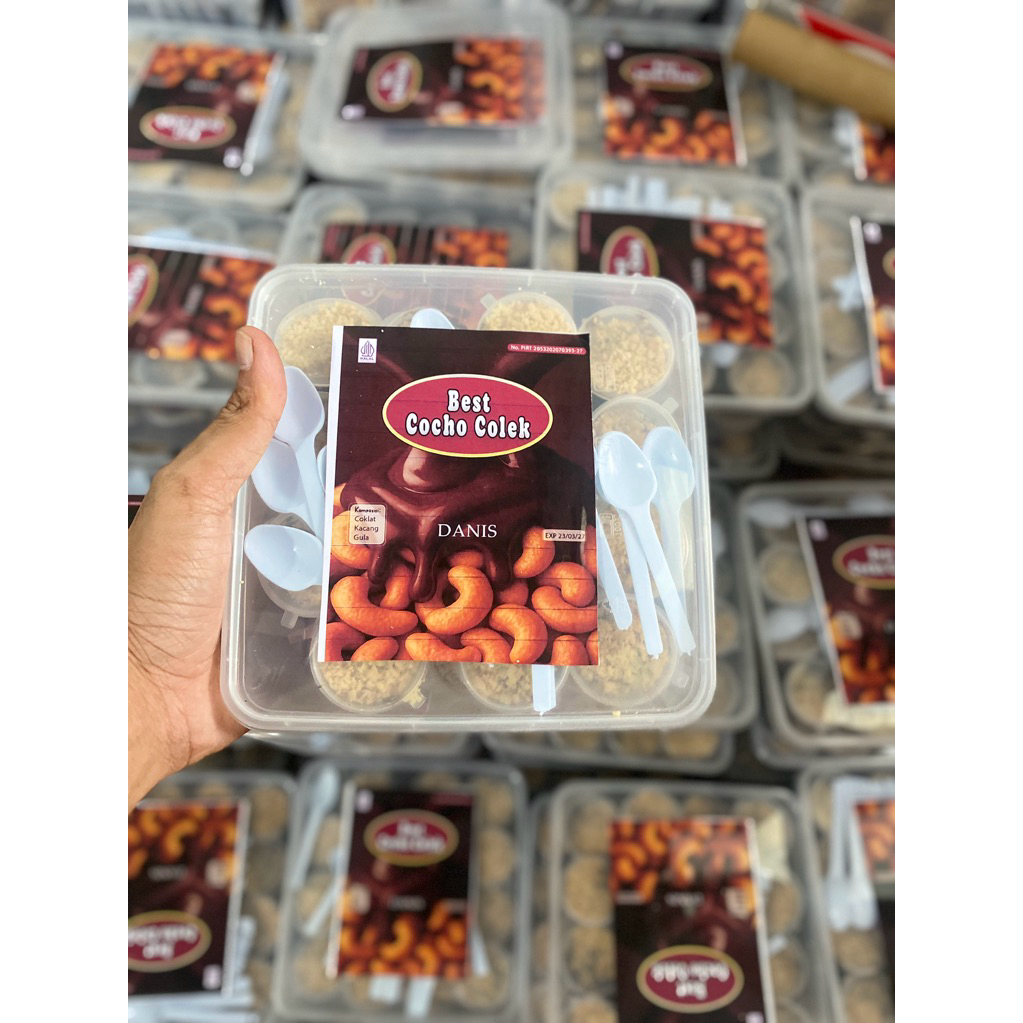 Jual coklat colek cup isi 30pcs isian kacang mede / coklat choco slai ...
