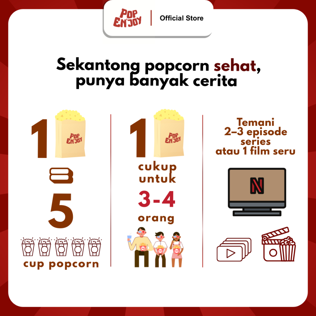 Jual PopENjoy - [PUAS] ALL VARIANT POPCORN 3 RASA | Snack Ringan 3 Rasa ...