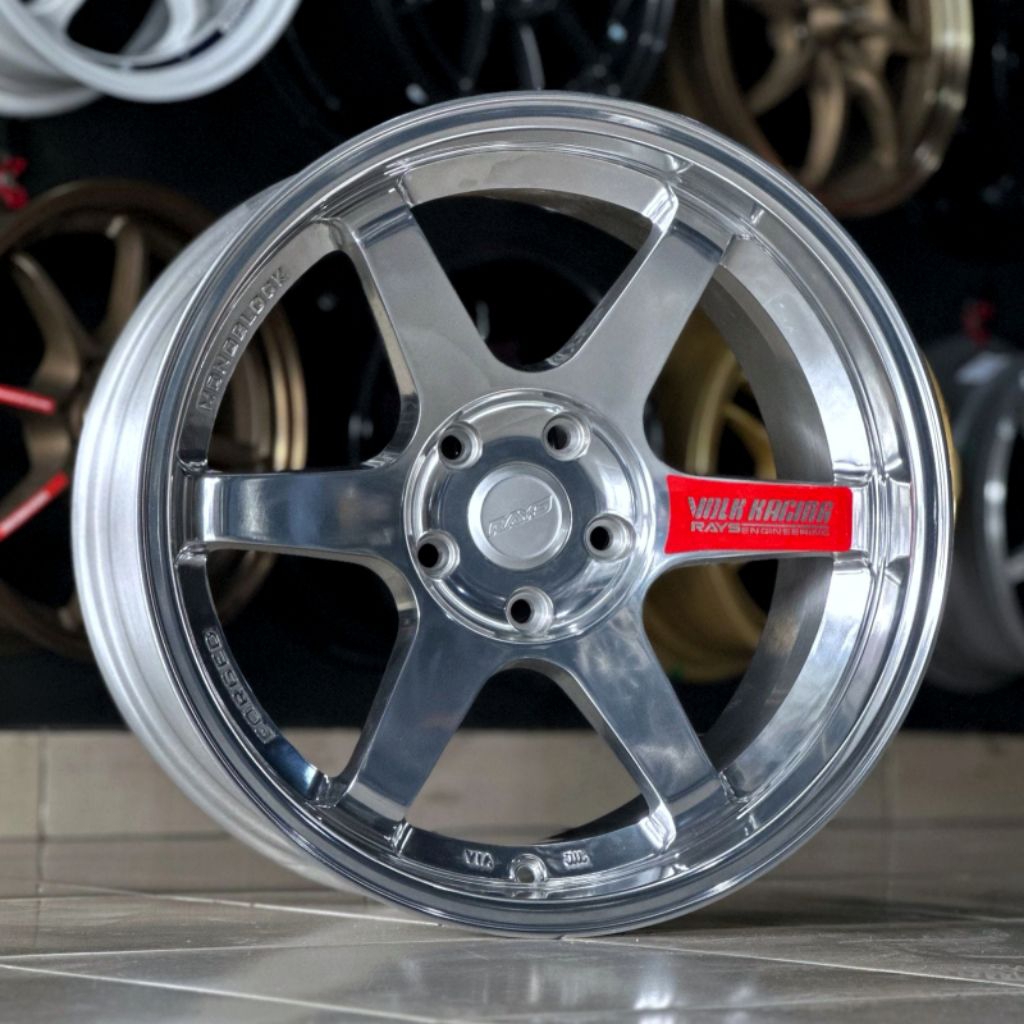 Jual velg racing TE37 SL FLOW FORMING R18 LEBAR 9,5 ET 25 velg mobil ...