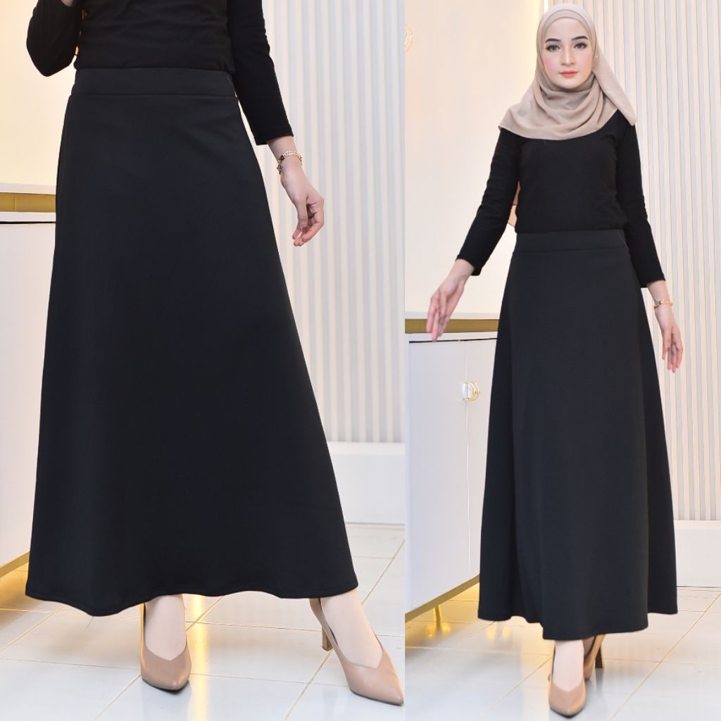 Jual Rok Scuba Premium / Rok Wanita Kekinian / Rok wanita payung ...