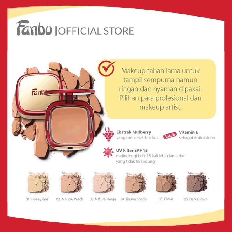 Jual 1PC FANBO PROFILTER POWDER FOUNDATION @MJ | Shopee Indonesia