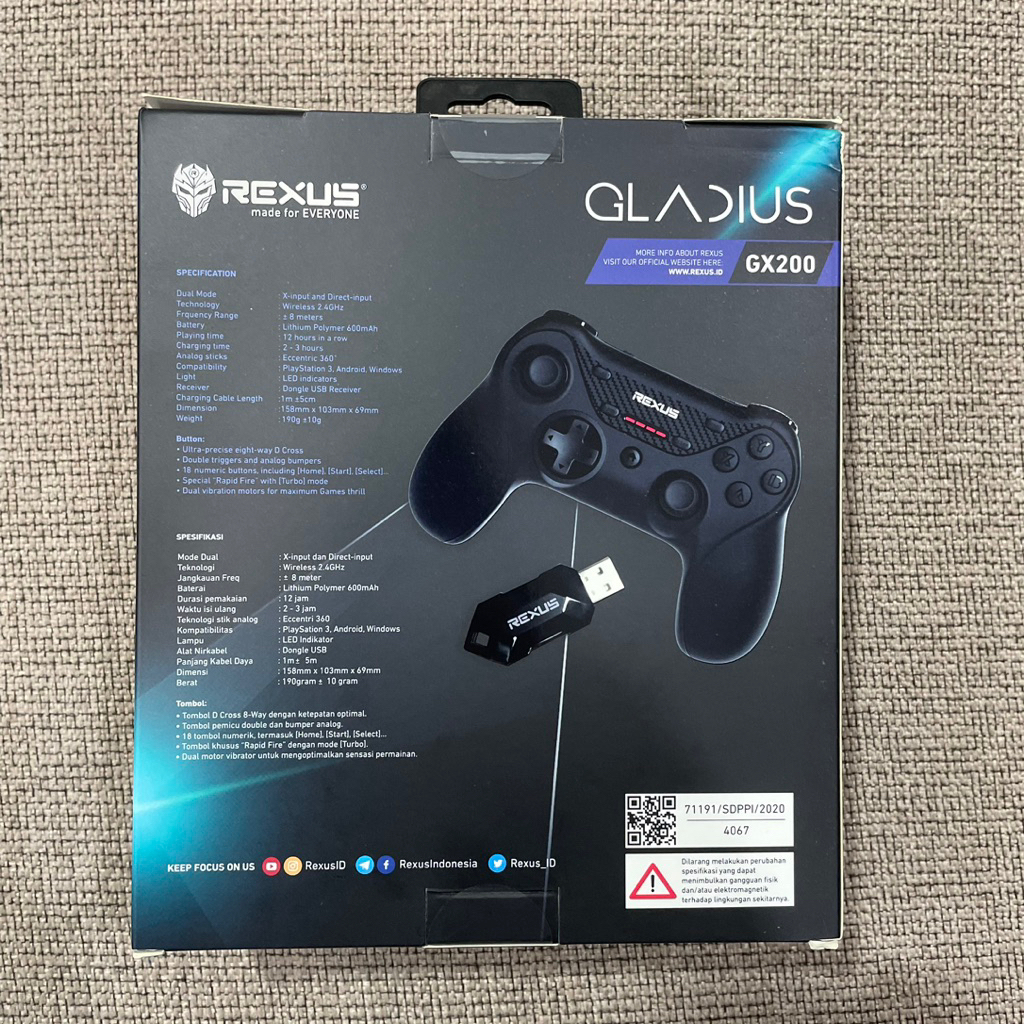Jual Rexus GLADIUS GX200 Gamepad | Gaming Controller | Shopee Indonesia