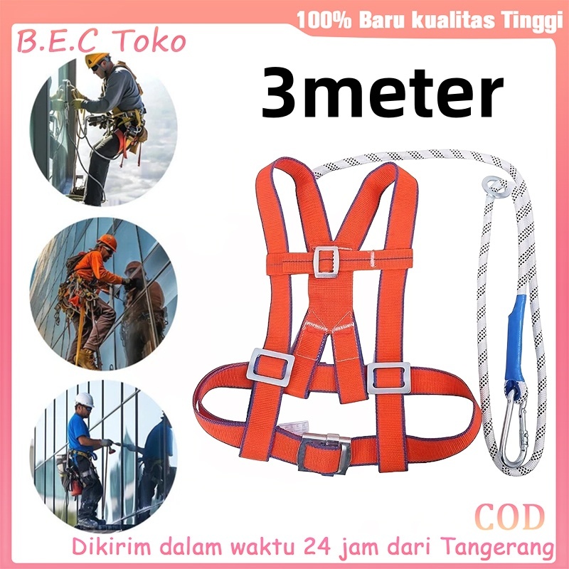Jual 3m Sabuk Pengaman Setengah Badan Tiga Titik/Safety Body Harness ...