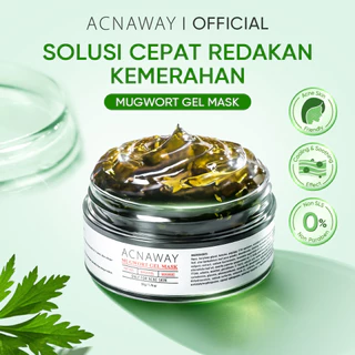 ACNAWAY Advanced Mugwort Gel Mask – Face Mask Gel Masker Wajah untuk Kulit Berjerawat | Mencerahkan, Menghaluskan & Membersihkan Pori | Anti Kusam, Komedo & Minyak | Acne Skincare Brightening & Pore Care Masker Komedo Sleeping Mask Masker jerawat Acne Mas