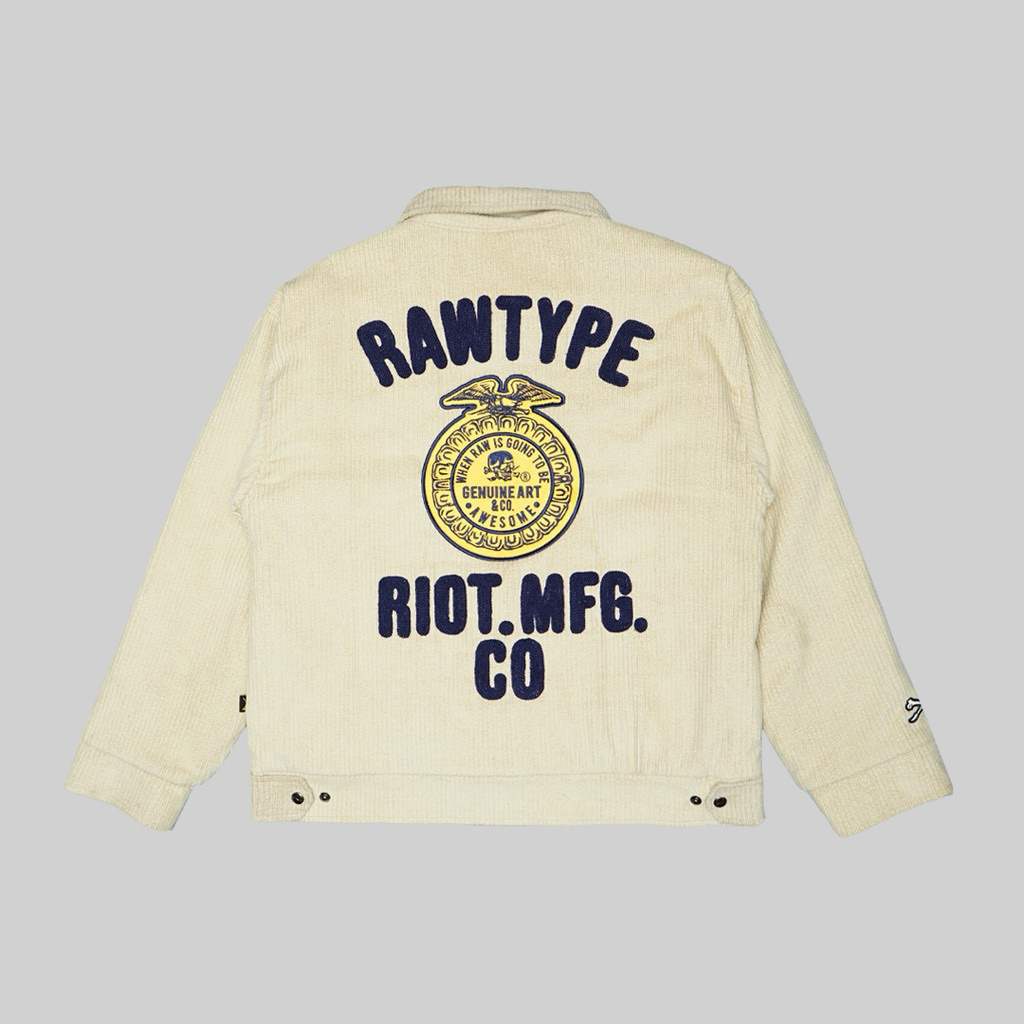 Jual 100% Original - Rawtype Riot - Work Jacket - Riotmfg Cream ...