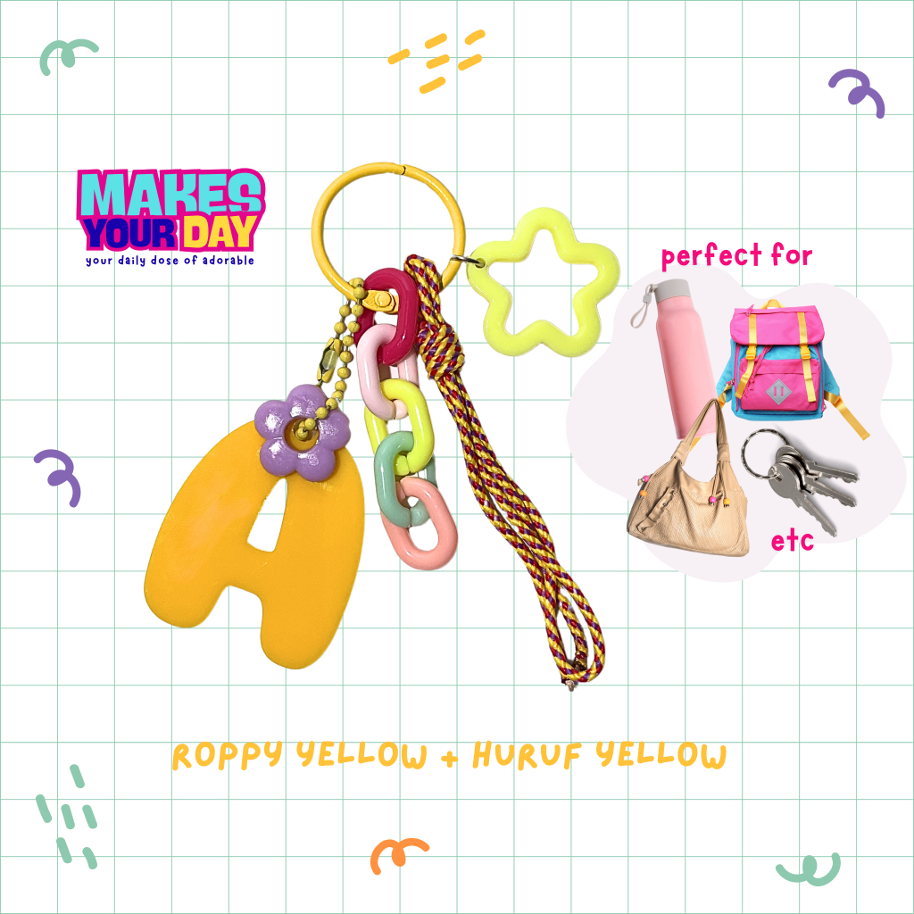 Jual Makesyourday - Roppy Rope Yellow Custom Ganci Tumblr Bagcharm ...