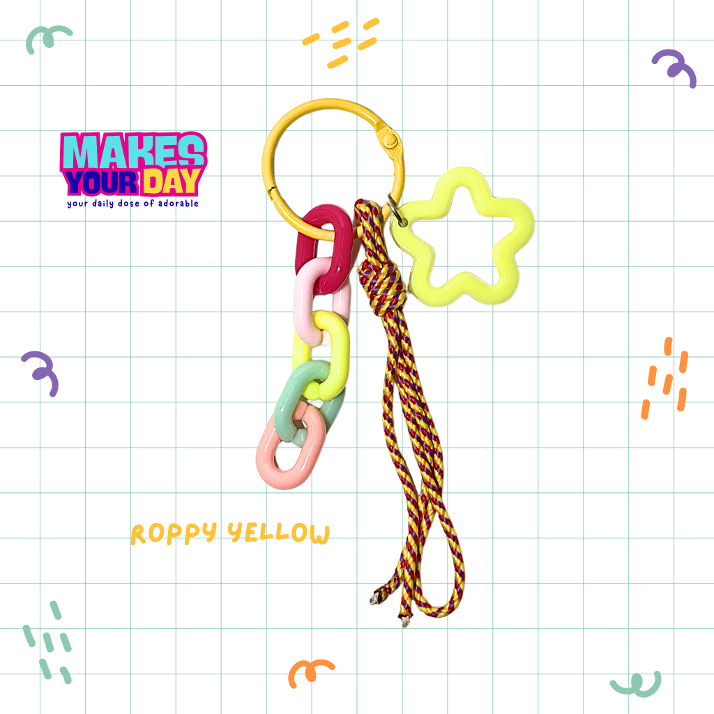 Jual Makesyourday - Roppy Rope Yellow Custom Ganci Tumblr Bagcharm ...