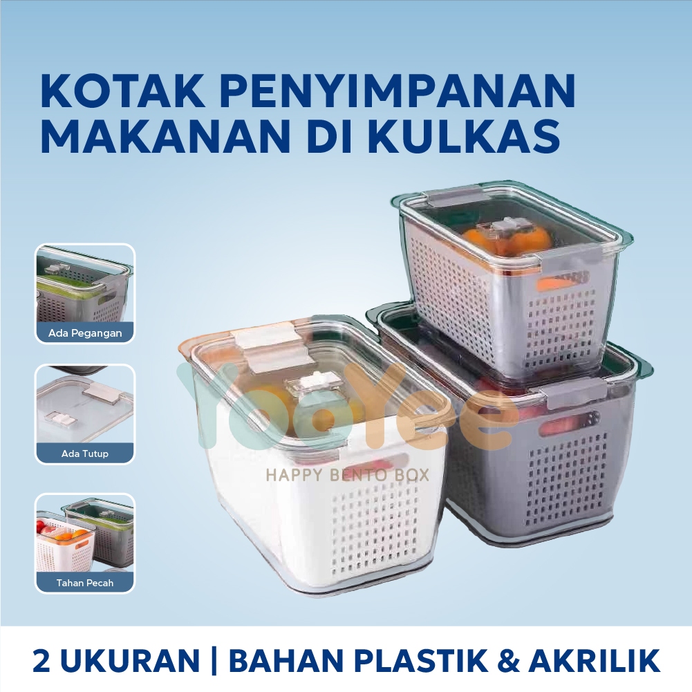 Jual Yooyee RAK KULKAS AKRILIK KOTAK MAKANAN BOX CONTAINER ACRYLIC ...