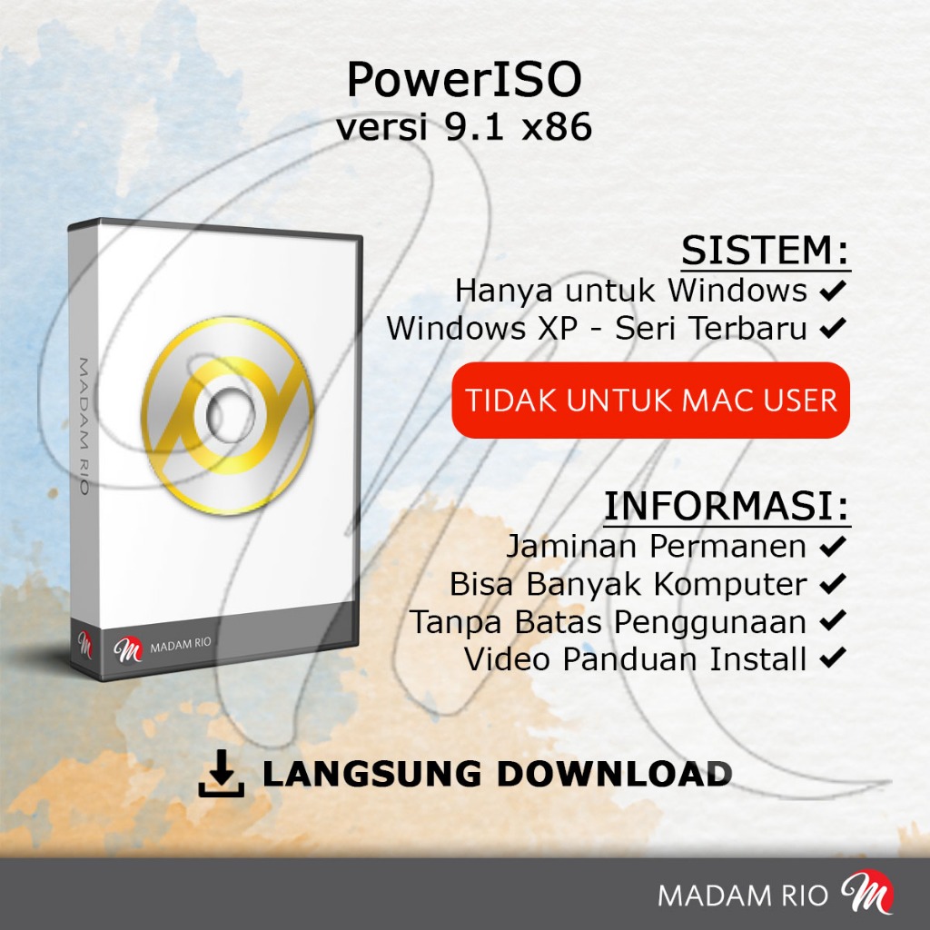 PowerISO 9 atau Power ISO 9 Premium Full Update Permanen