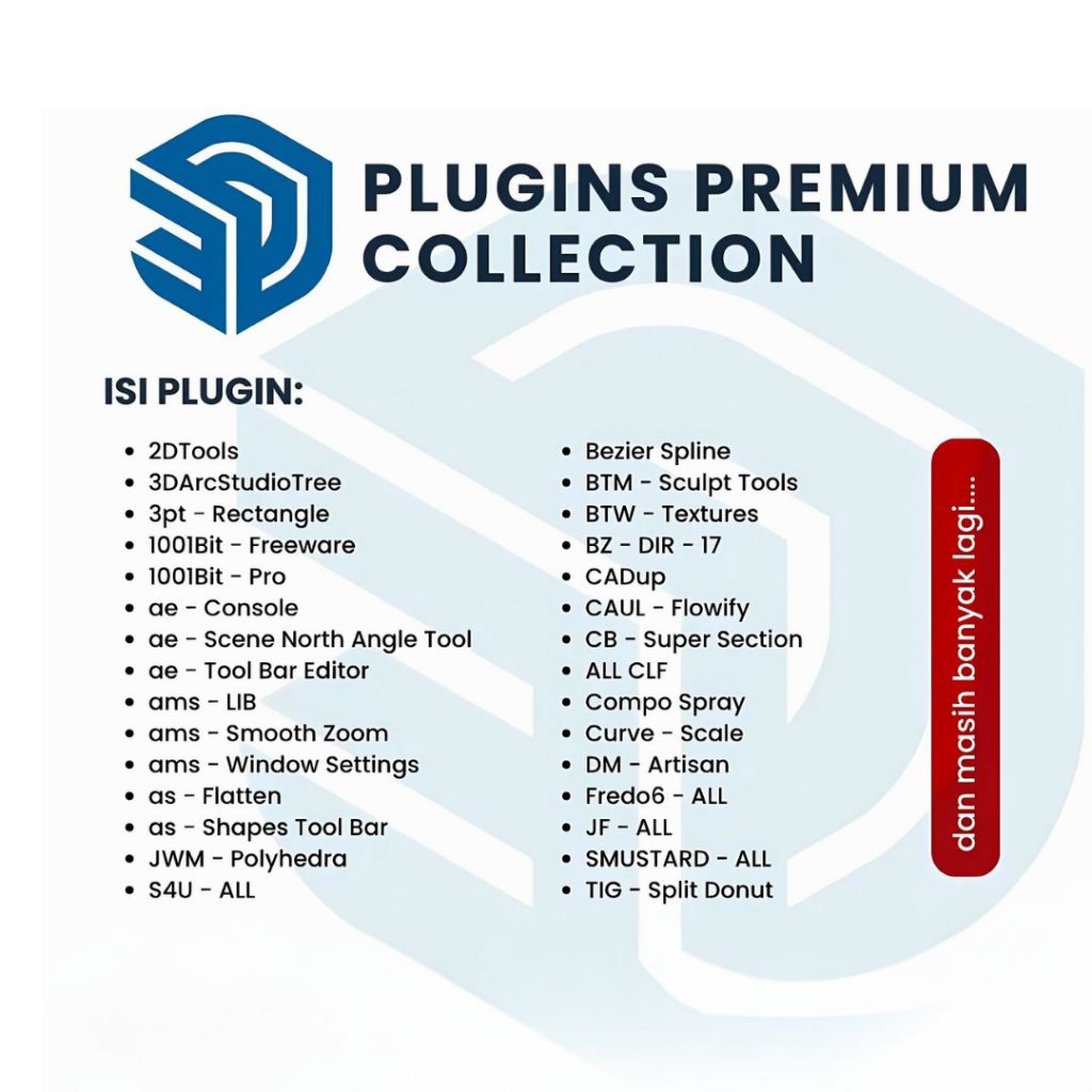 Jual SketchUp Premium Plugin Collection Full Update | Plugin Rendering ...