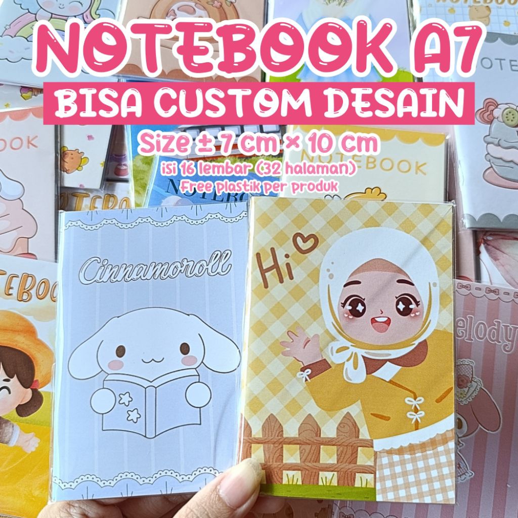 Jual NOTEBOOK MINI A7 | BUKU TULIS CATATAN SAKU NOTES ANAK KECIL LUCU ...