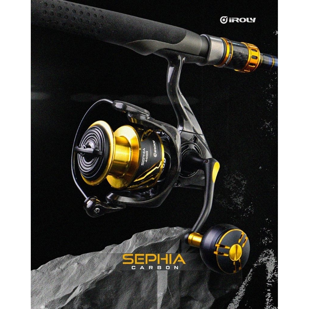 Jual REEL IROLY SEPHIA CARBON SW (Power Handle) | Shopee Indonesia