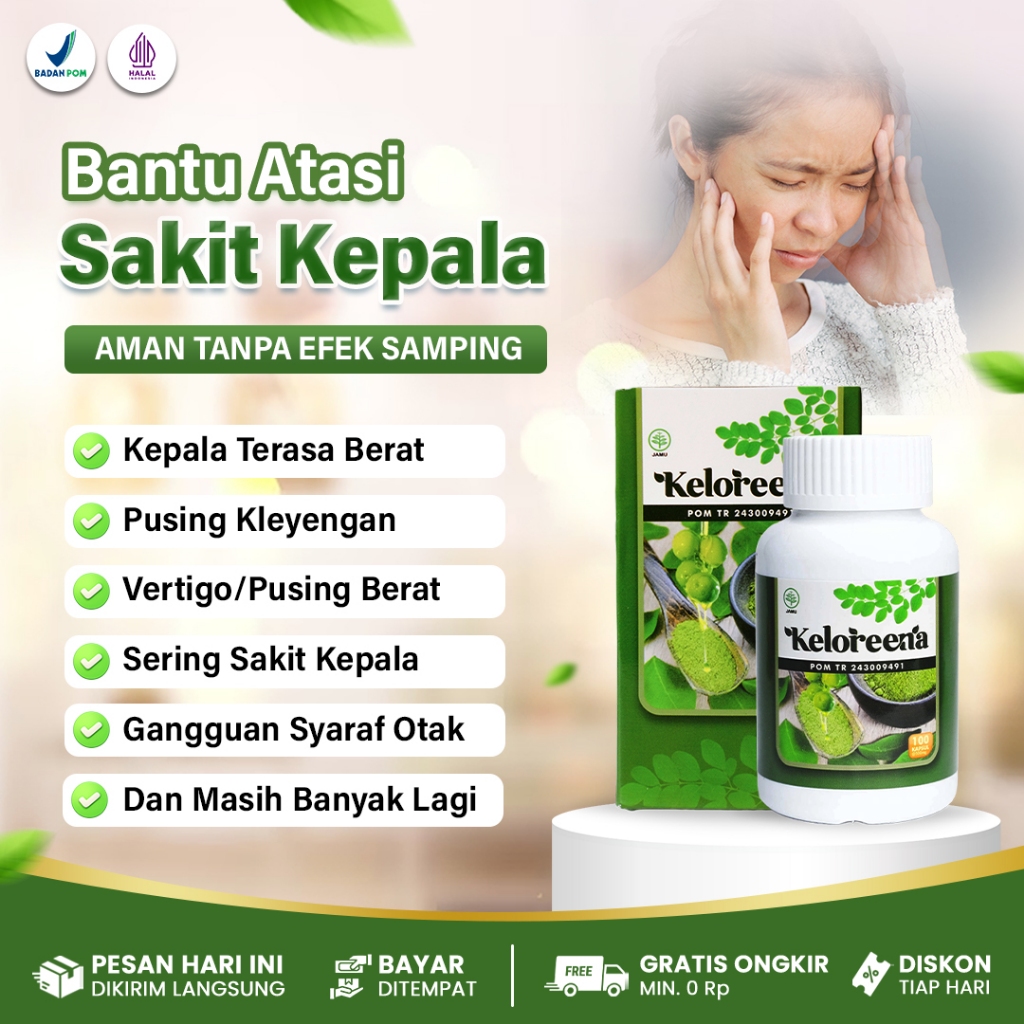 Jual Obat Sakit Kepala Menahun, Obat Vertigo, Sakit Kepala Sebelah ...
