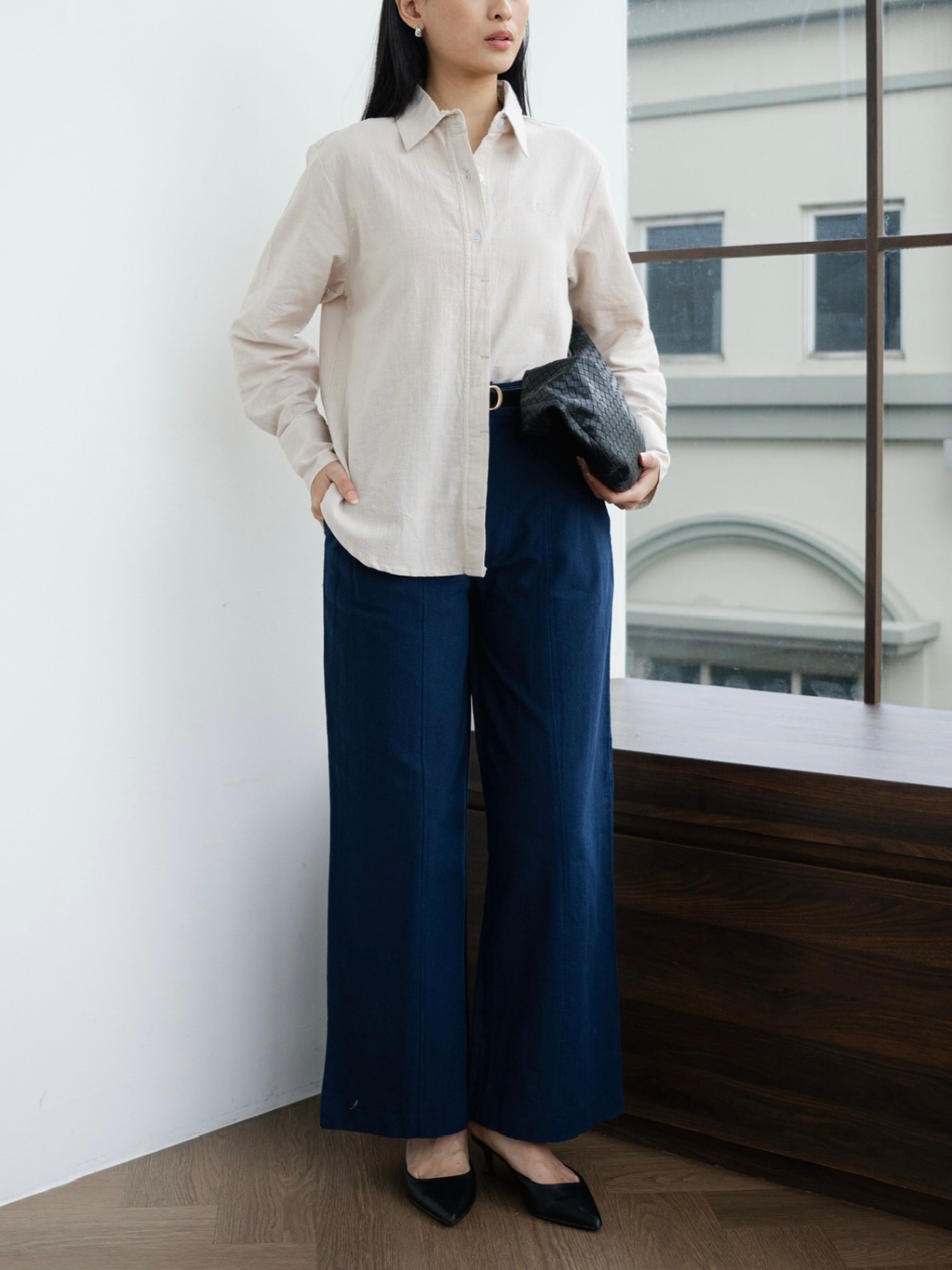 Zaira – Patterned Linen Shirt
