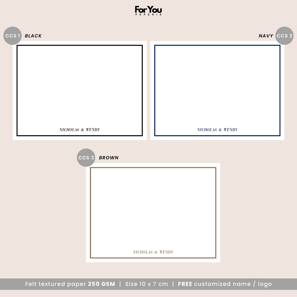 Jual Custom Minimalist Blank Note Card - Size Kecil (24 pcs) | Shopee ...