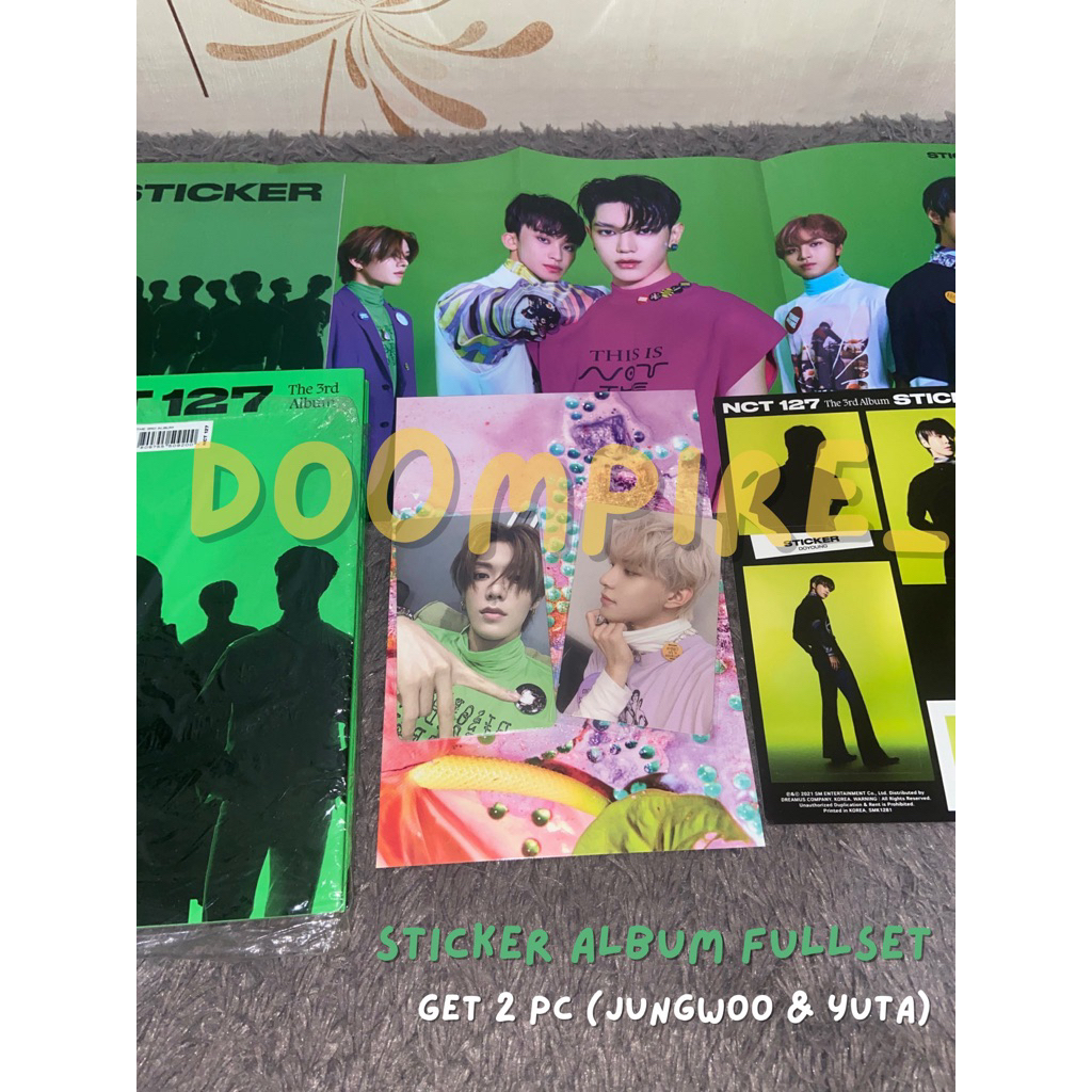 Jual album nct 127 sticker sticky version unsealed fullset sealed ...