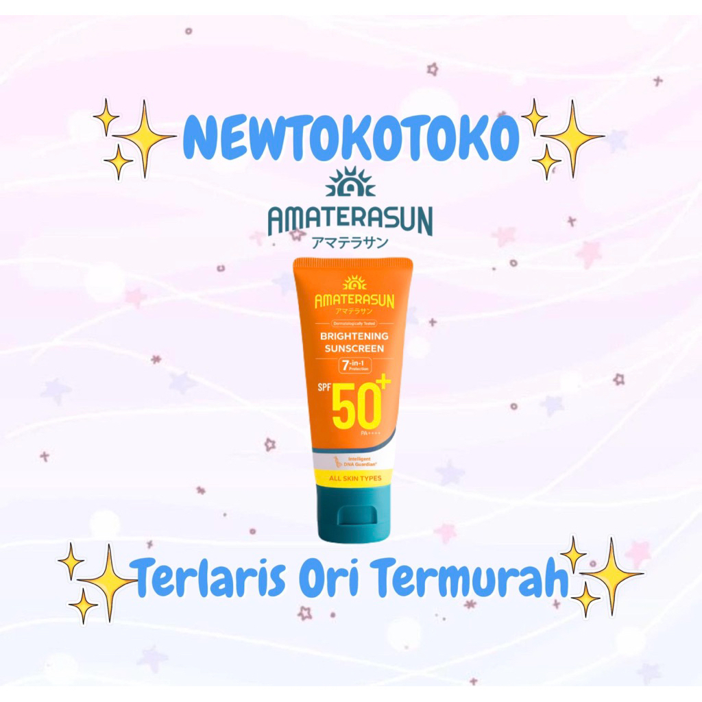 Jual AMATERASUN Brightening Suncreen SPF 50+ PA++++ Tone Up Suncreen ...