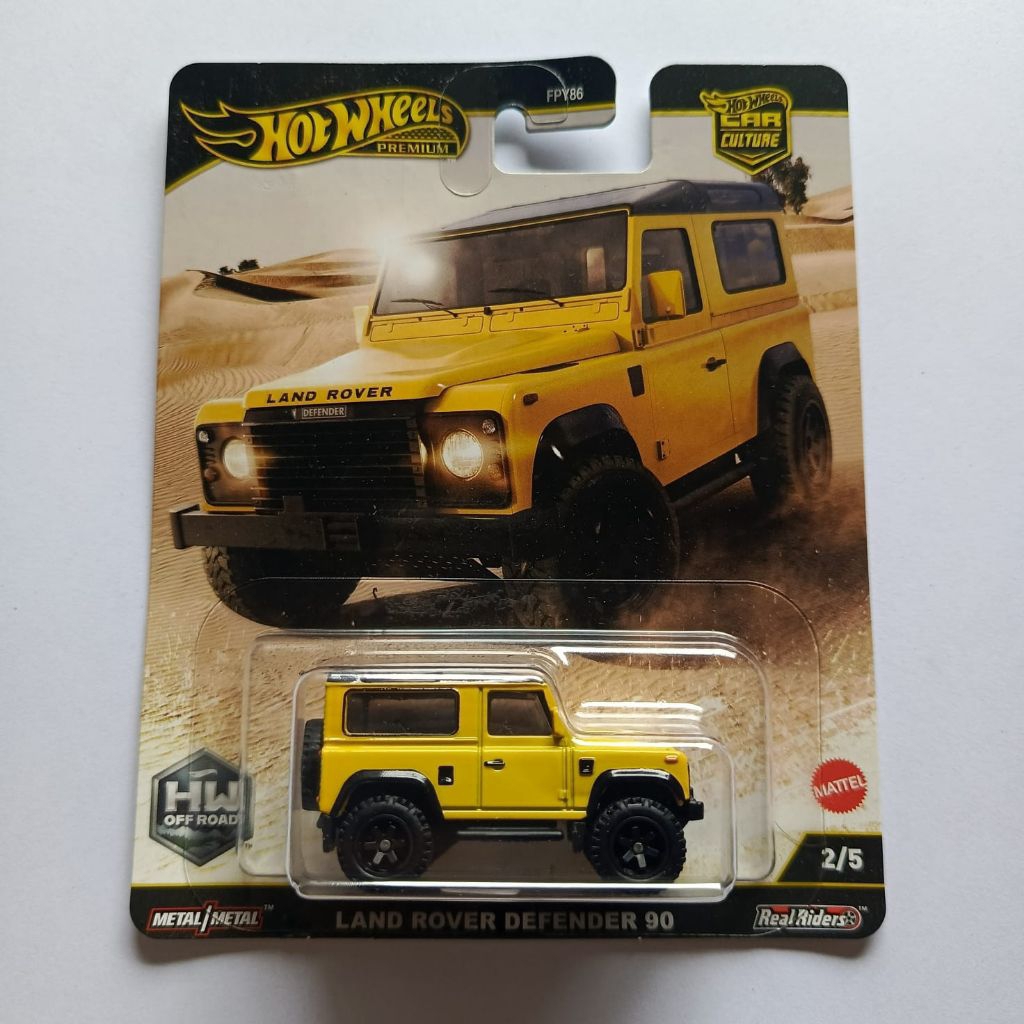 Jual hot wheels hotwheels land rover defender 90 offroad kuning ...