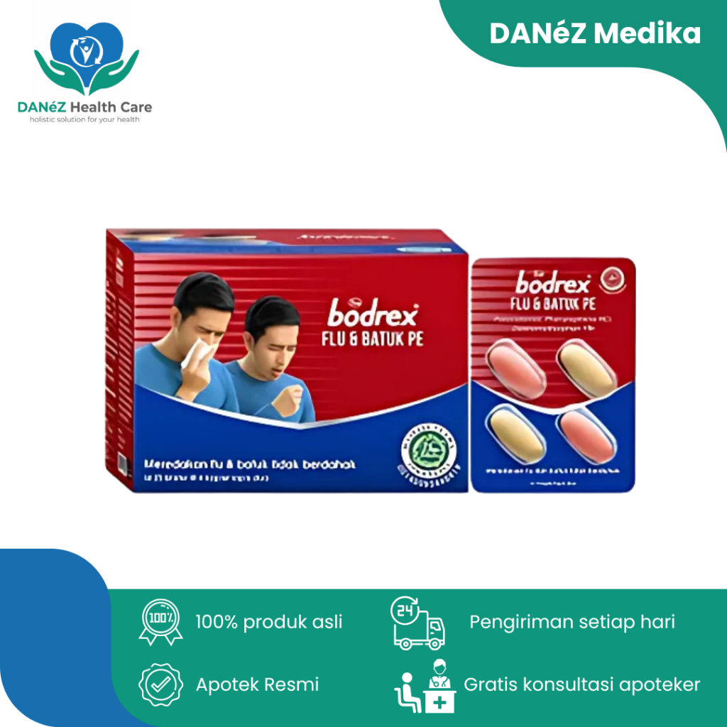 Jual Bodrex Flu dan Batuk PE Strip / Box - Obat Pereda Flu Pilek dan ...
