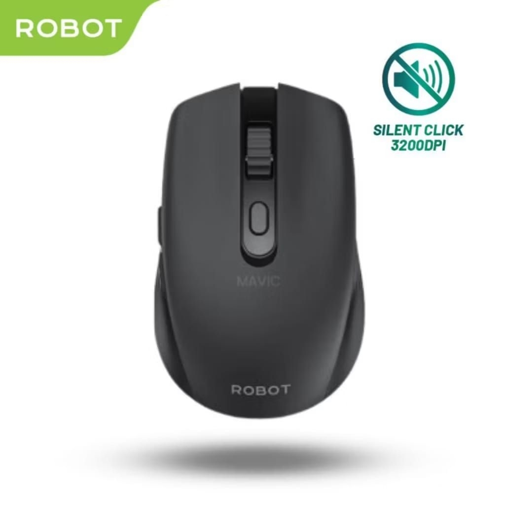Jual ROBOT M370 Mouse Wireless 2.4GHz Silent Klik Optical 3200 DPI ...