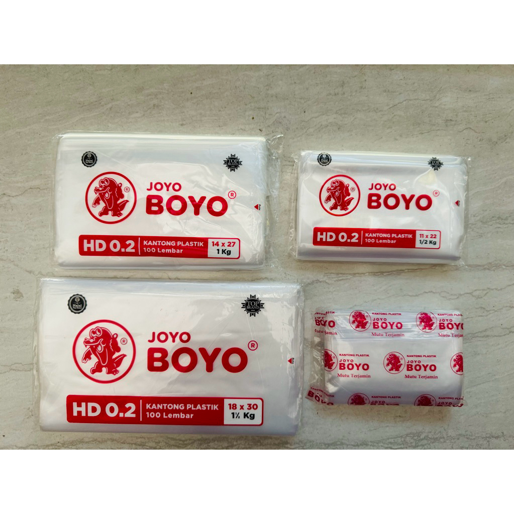 Jual [Isi 5 pack] Plastik HD Tebal 02 Joyo Boyo 1 Kg isi 100 Lembar ...