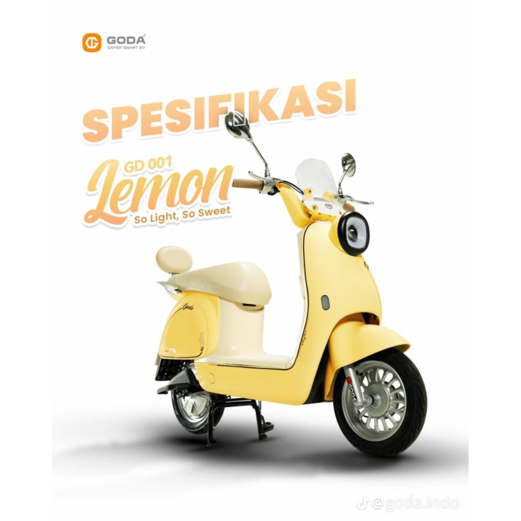 Jual New LEMON Sepeda Listrik Goda Lemon 001 48/12 600W Garansi Resmi ...