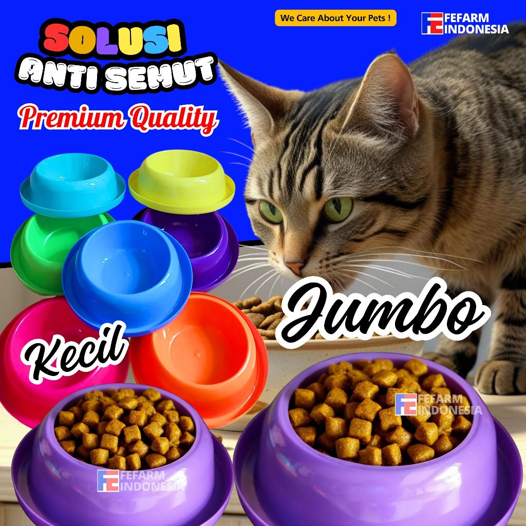 Jual Mangkok Makan Kucing & Kitten Single Bowl Anti Semut FEFARM ...