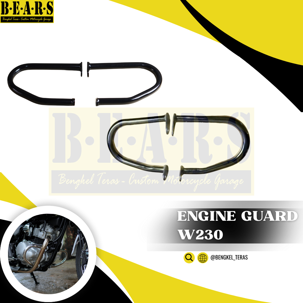 Jual Engine Guard Custom Kawasaki W230 Meguro PnP | Shopee Indonesia