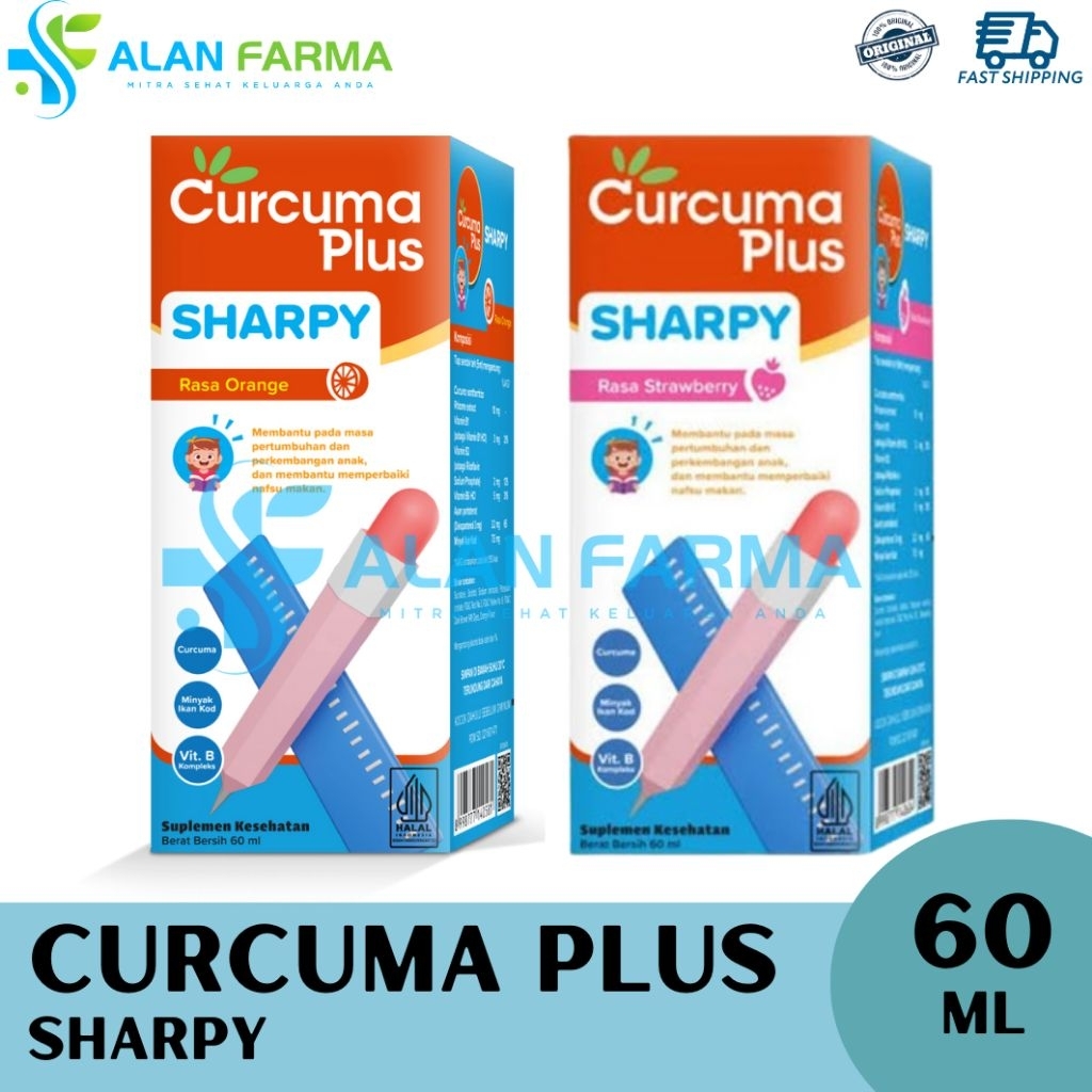 Jual Curcuma Plus Sharpy 60 mL | Curcuma Plus Biru | Shopee Indonesia