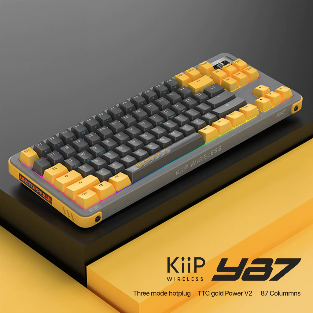 Jual KiiP Wireless Y87 Gateron Switch Mechanical Gaming Keyboard Layout ...