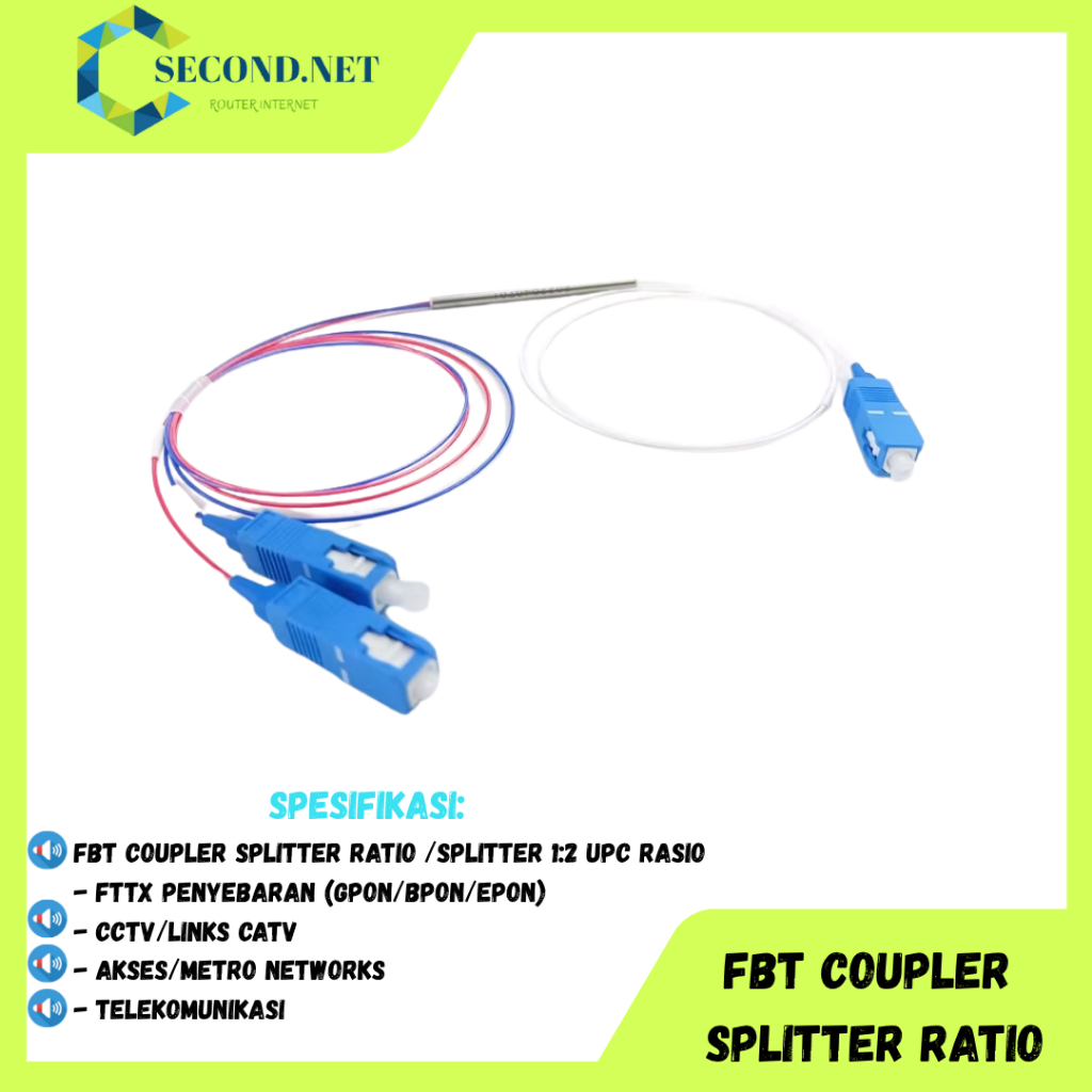 Jual FBT COUPLER SPLITTER RATIO /SPLITTER 1:2 UPC RASIO | Shopee Indonesia