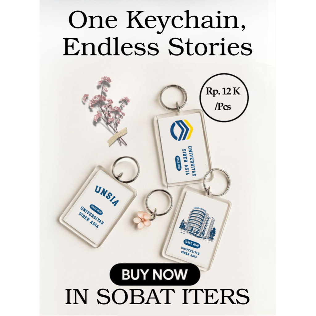 Jual Acrilic Keychain Ft. UNSIA/Gantungan kunci akrilik/by Sobat Iters ...
