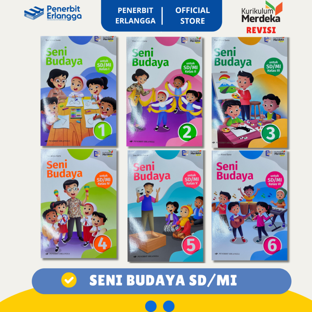Jual [Erlangga Official] Seni Budaya Sd/Mi Kelas 1 2 3 4 5 6 Kurikulum ...