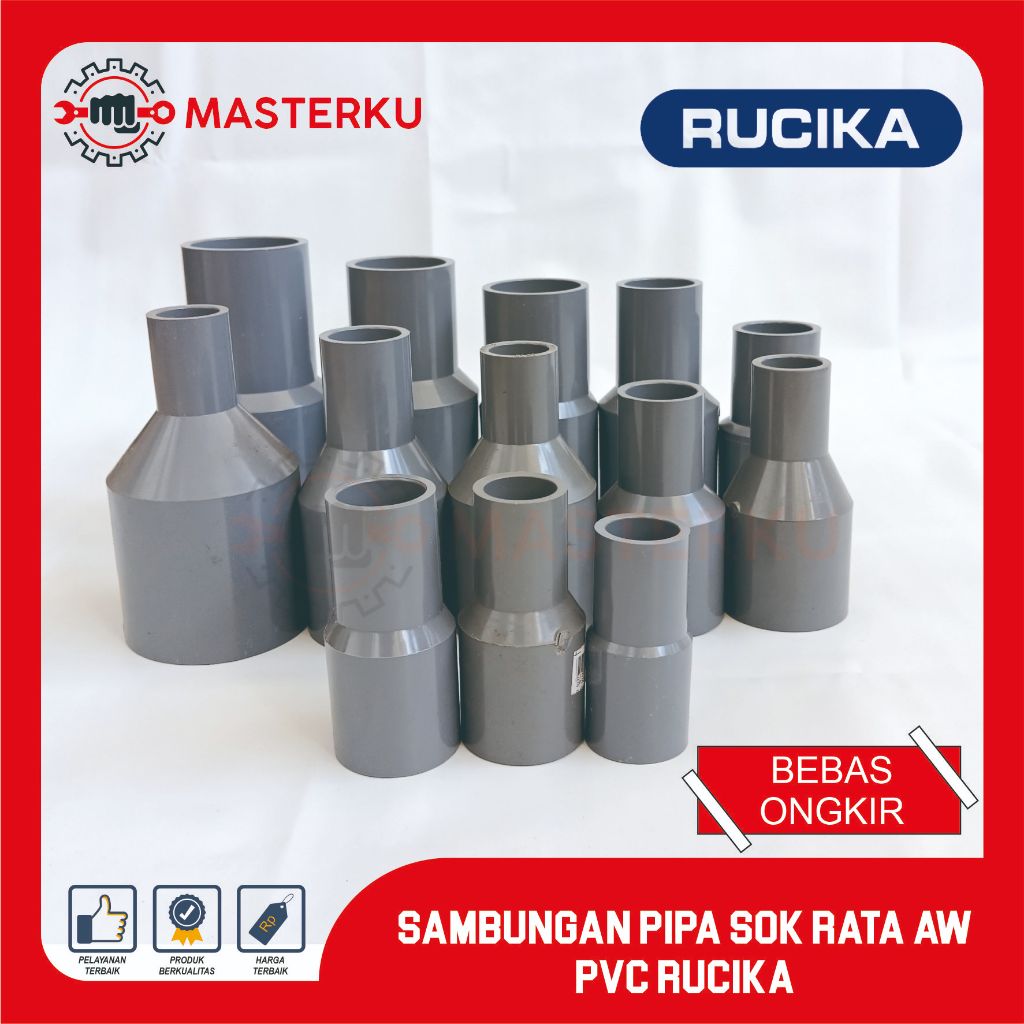 Jual SAMBUNGAN PIPA SOK RATA AW RUCIKA / OVERLOOP RATA RUCIKA | Shopee ...