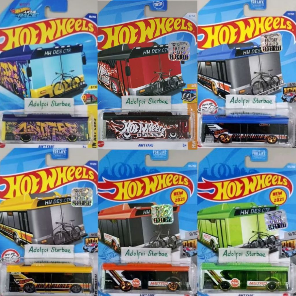 Jual hotwheels hot wheels ain't aint fare hw metro rapid routes bus ryu ...
