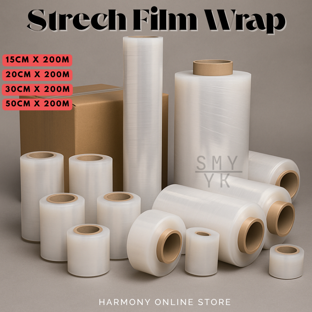 Jual Strech Film Wrapping Harmony 200m - Plastik Wrapping 200 meter ...