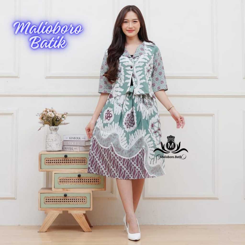 Jual Setelan Rok Batik Kantor Bahan Katun untuk Wanita - Baju Celana ...