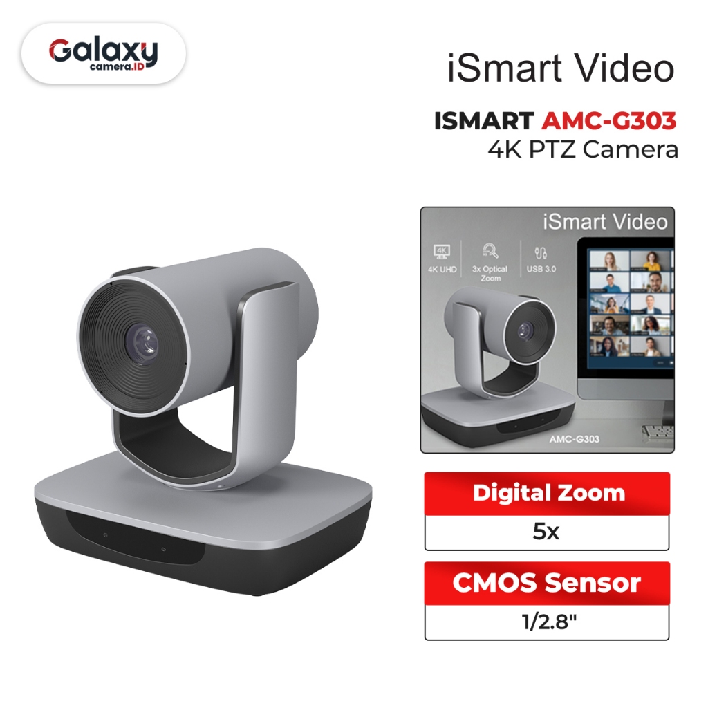 Jual ISMART AMC-G303 4K PTZ Camera Garansi Resmi | Shopee Indonesia