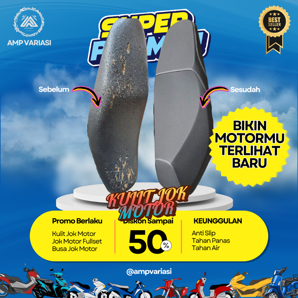 Jual KULIT JOK MOTOR MOTIF KARBON 3D SEMUA JENIS MOTOR | Shopee Indonesia