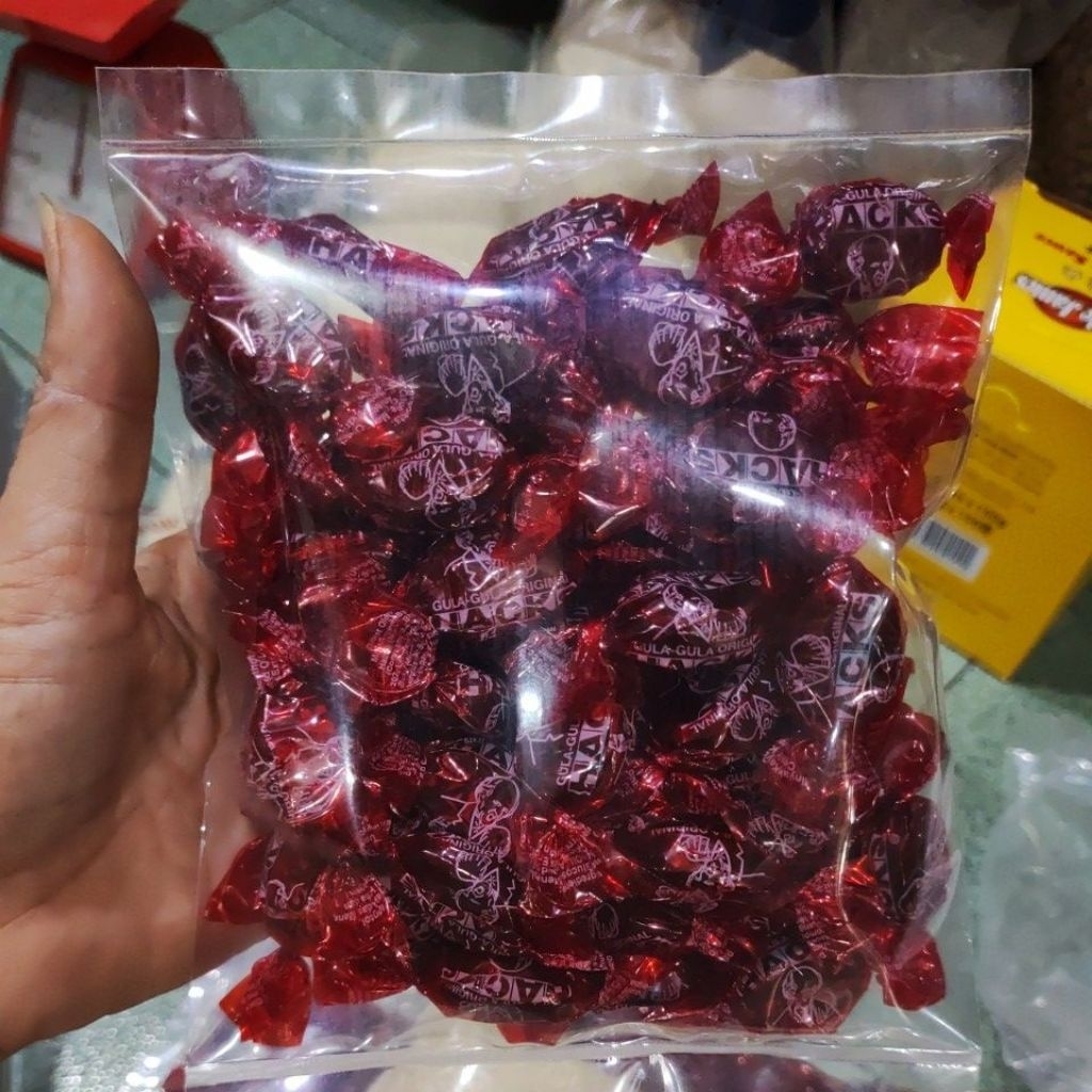 Jual Hacks permen rasa pedas /blackcurrant /lemon Malaysia 250 gram ...