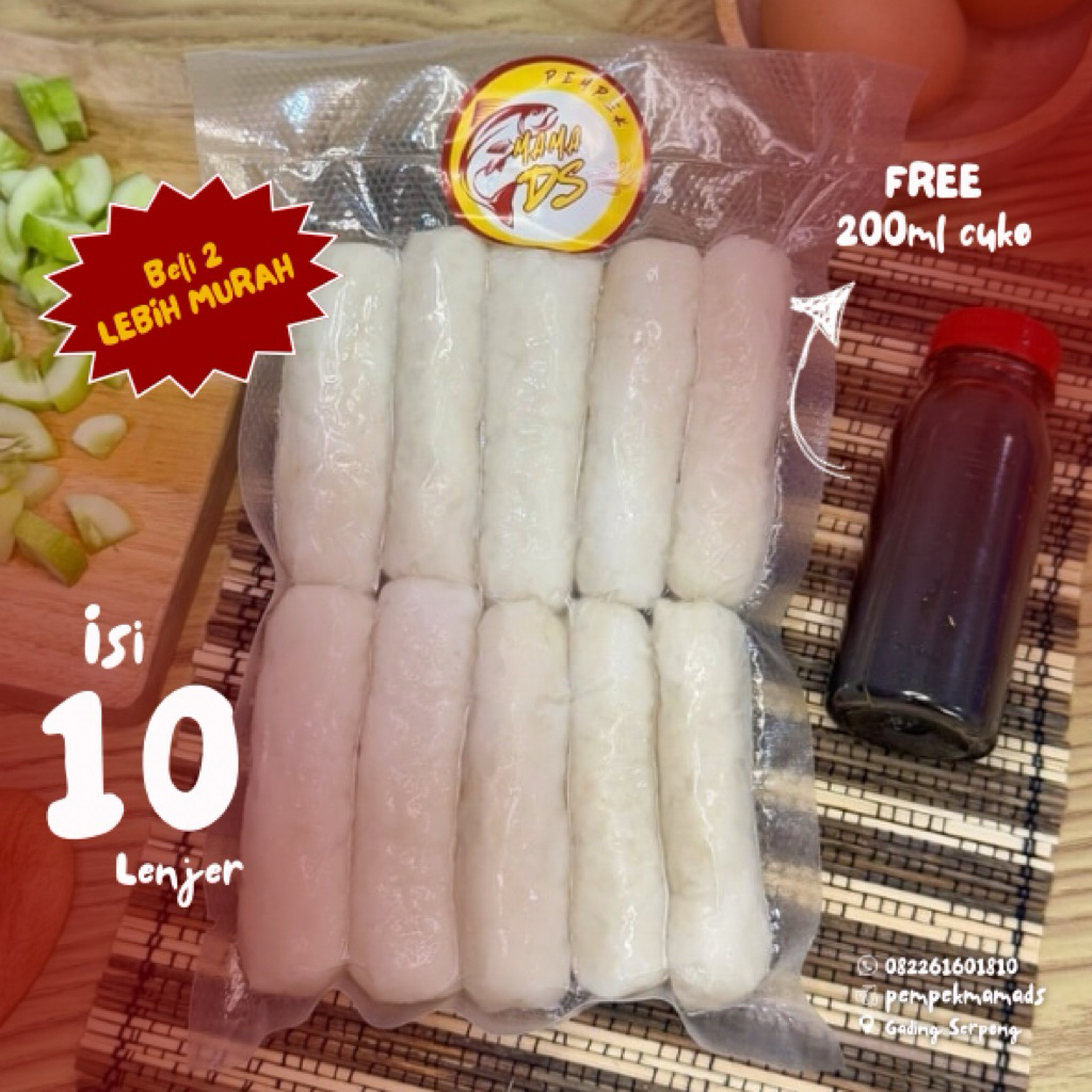 Jual Pempek Frozen Lenjer Paket Isi 10 pcs Premium - Stok Frozen Food ...